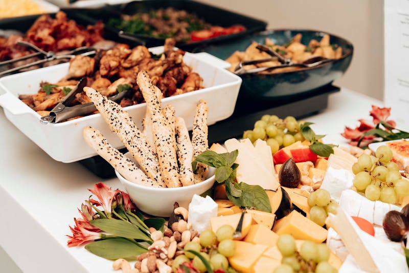 Catering food spread